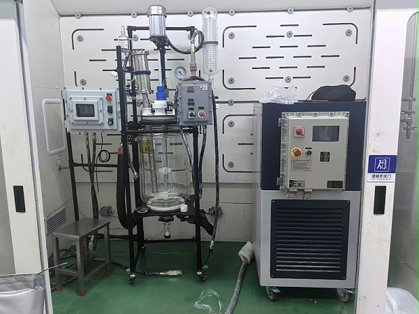 带超声波的反应釜在客户现场